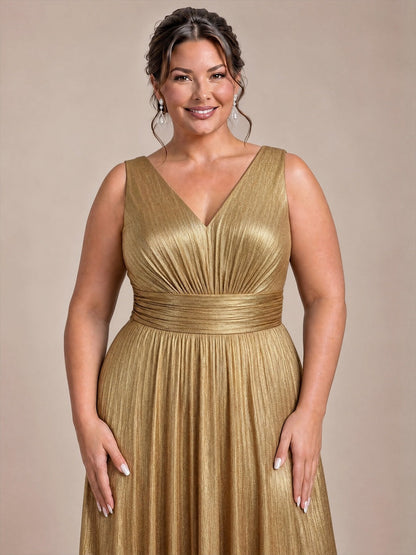 Robe de soirée à col V pour femmes