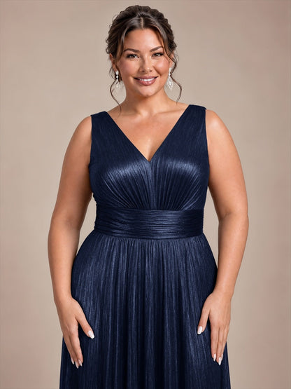 Robe de soirée à col V pour femmes