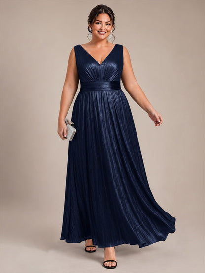Robe de soirée à col V pour femmes