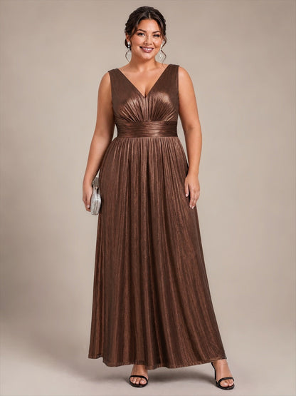 Robe de soirée à col V pour femmes