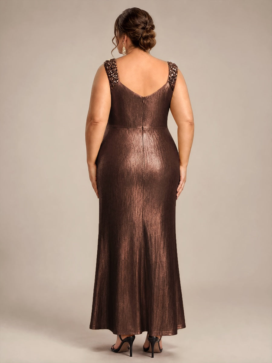 Robe de soirée à taille drapée pour femmes