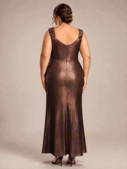 Robe de soirée à taille drapée pour femmes