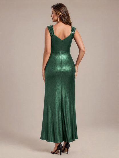 Robe de soirée à taille drapée pour femmes