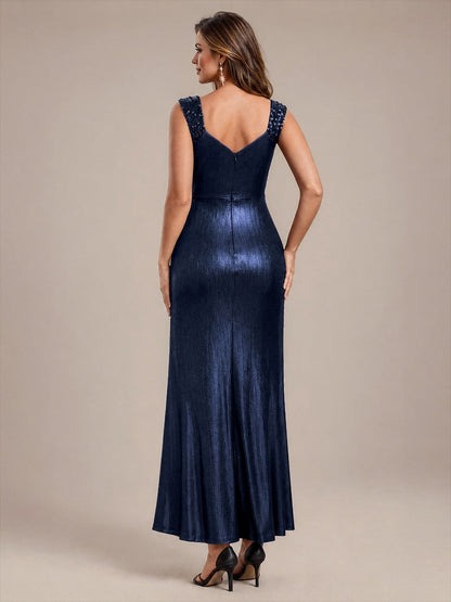Robe de soirée à taille drapée pour femmes