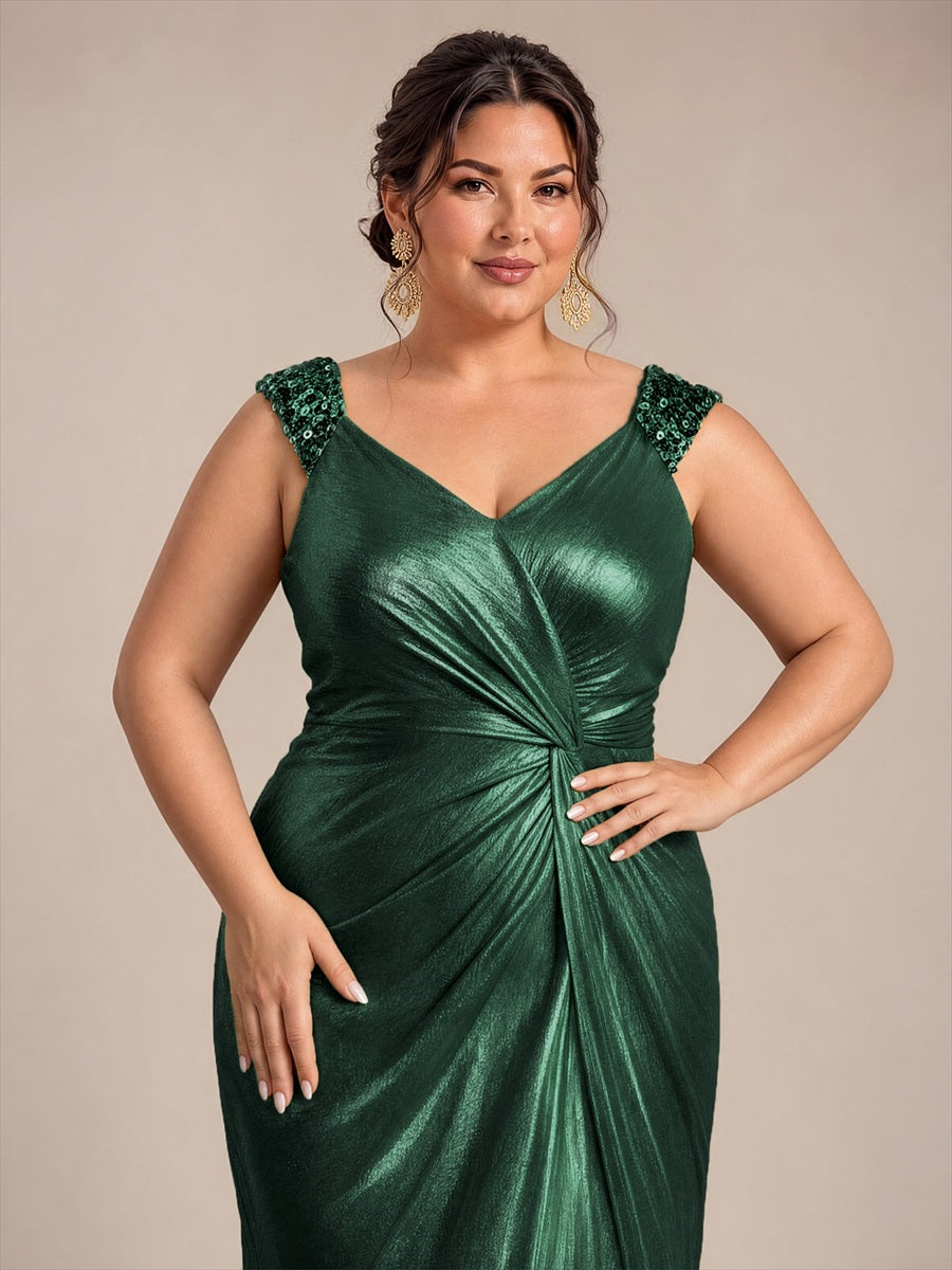Robe de soirée à taille drapée pour femmes
