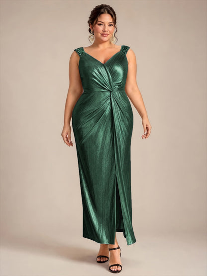 Robe de soirée à taille drapée pour femmes