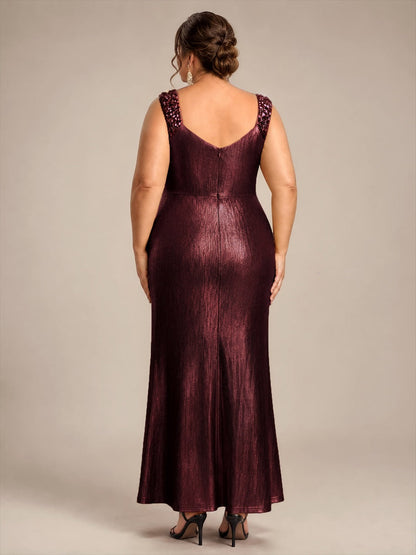 Robe de soirée à taille drapée pour femmes