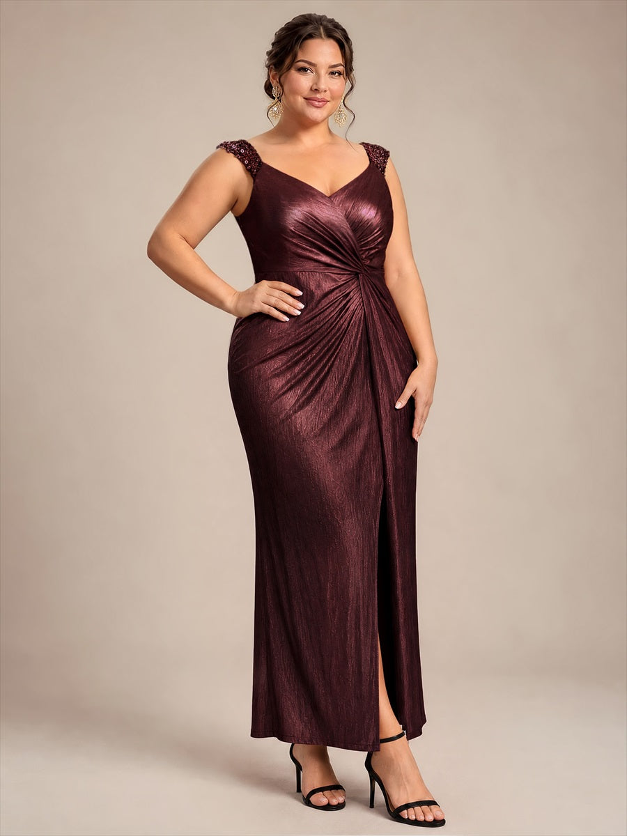 Robe de soirée à taille drapée pour femmes