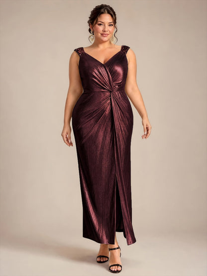 Robe de soirée à taille drapée pour femmes