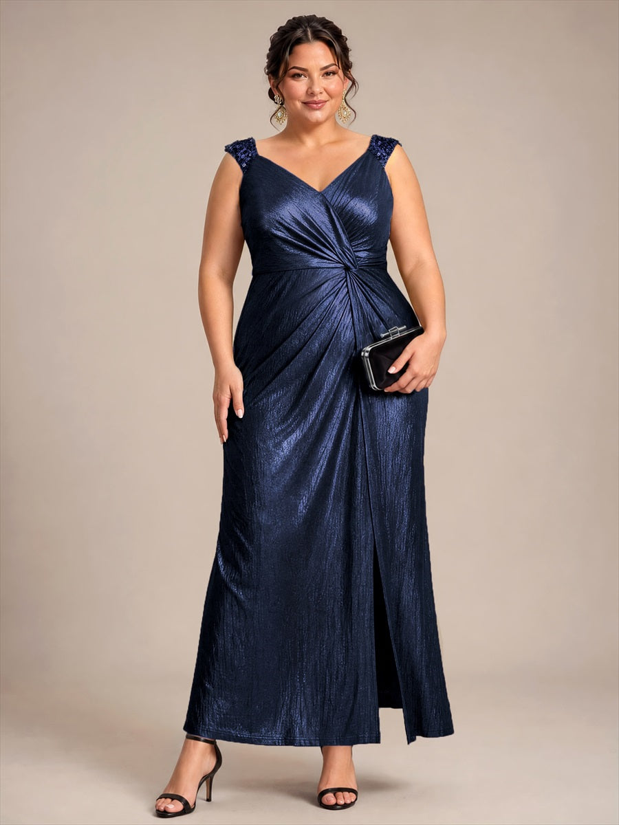 Robe de soirée à taille drapée pour femmes