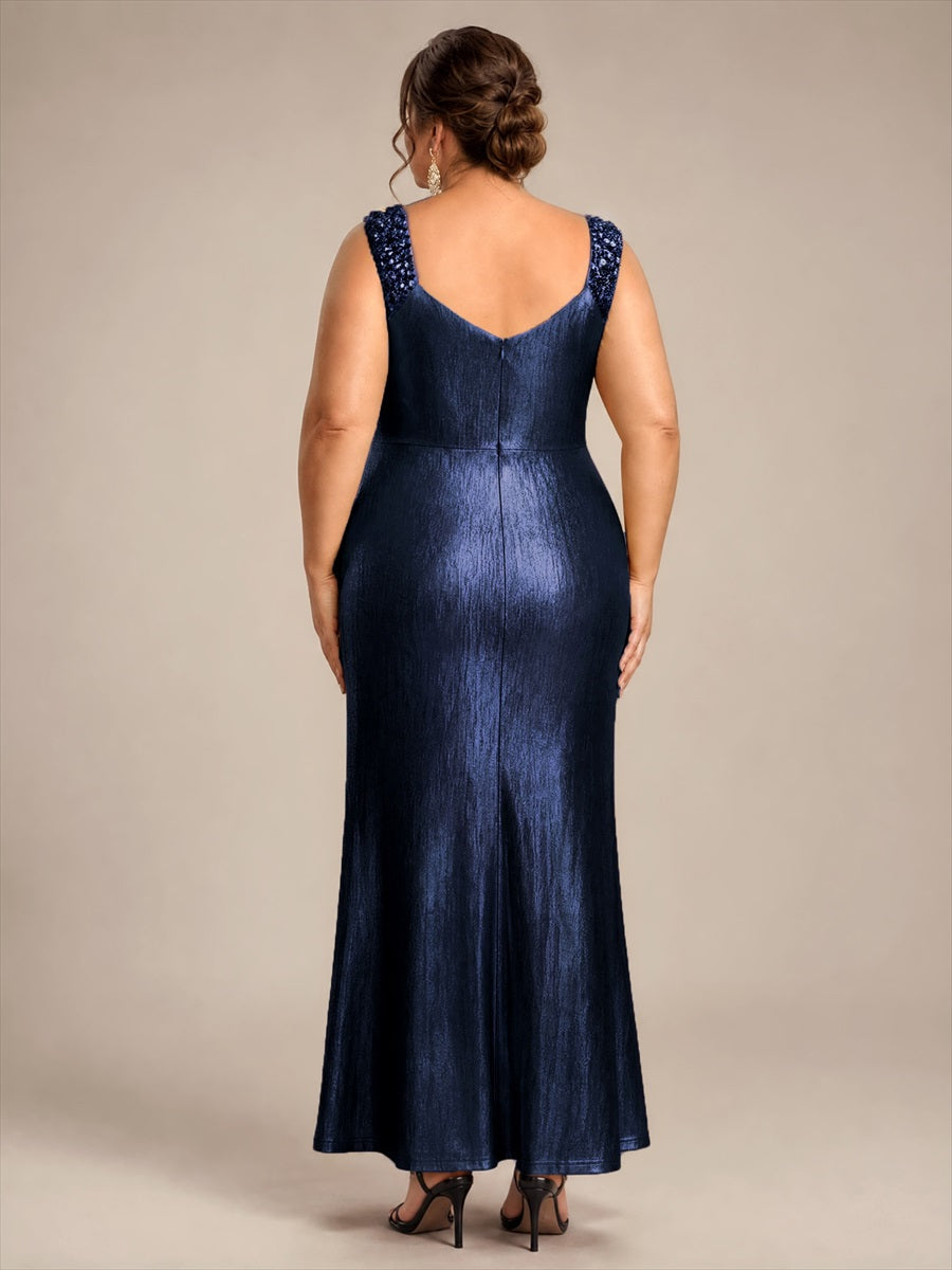 Robe de soirée à taille drapée pour femmes