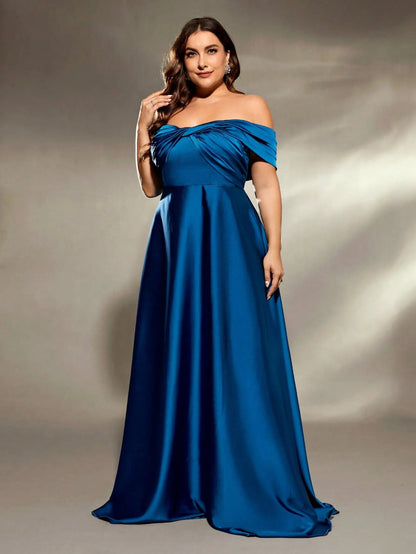 Robe de soirée épaules dénudées pour femmes