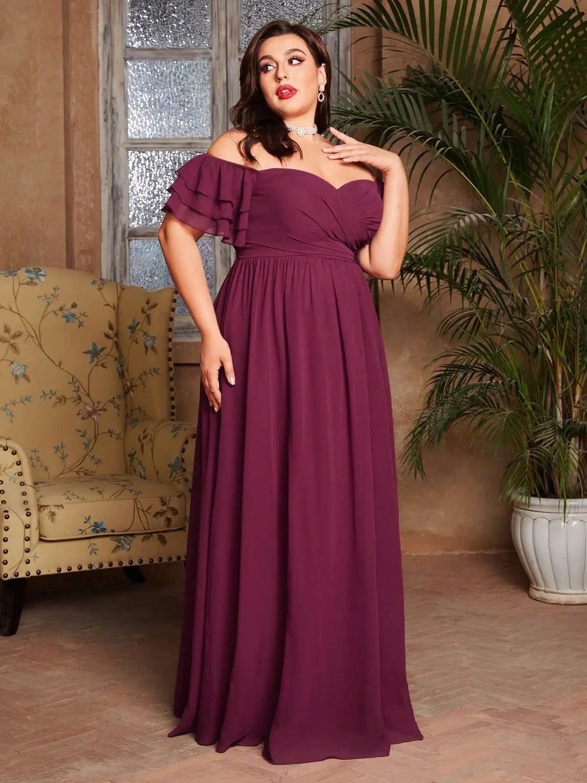 Robe de soirée grande taille pour femmes