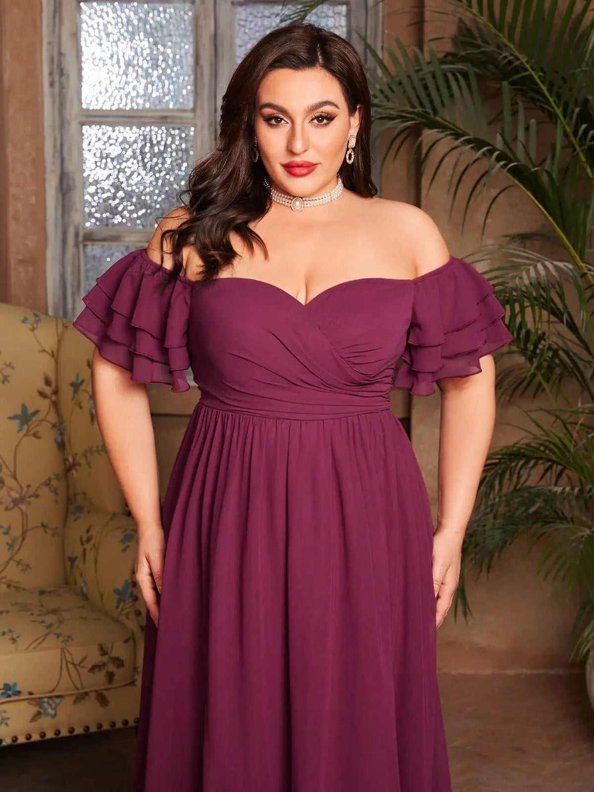 Robe de soirée grande taille pour femmes