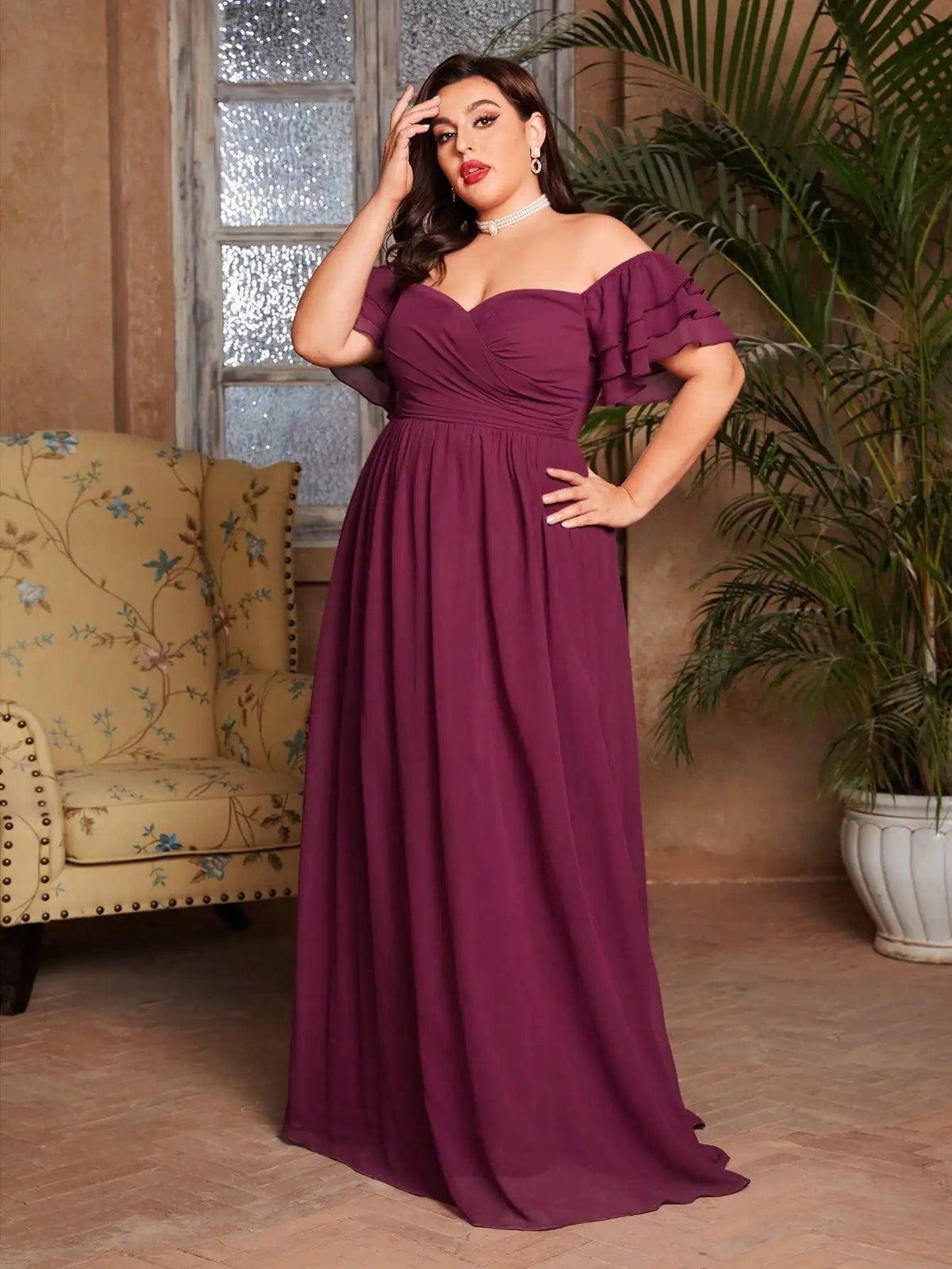 Robe de soirée grande taille pour femmes