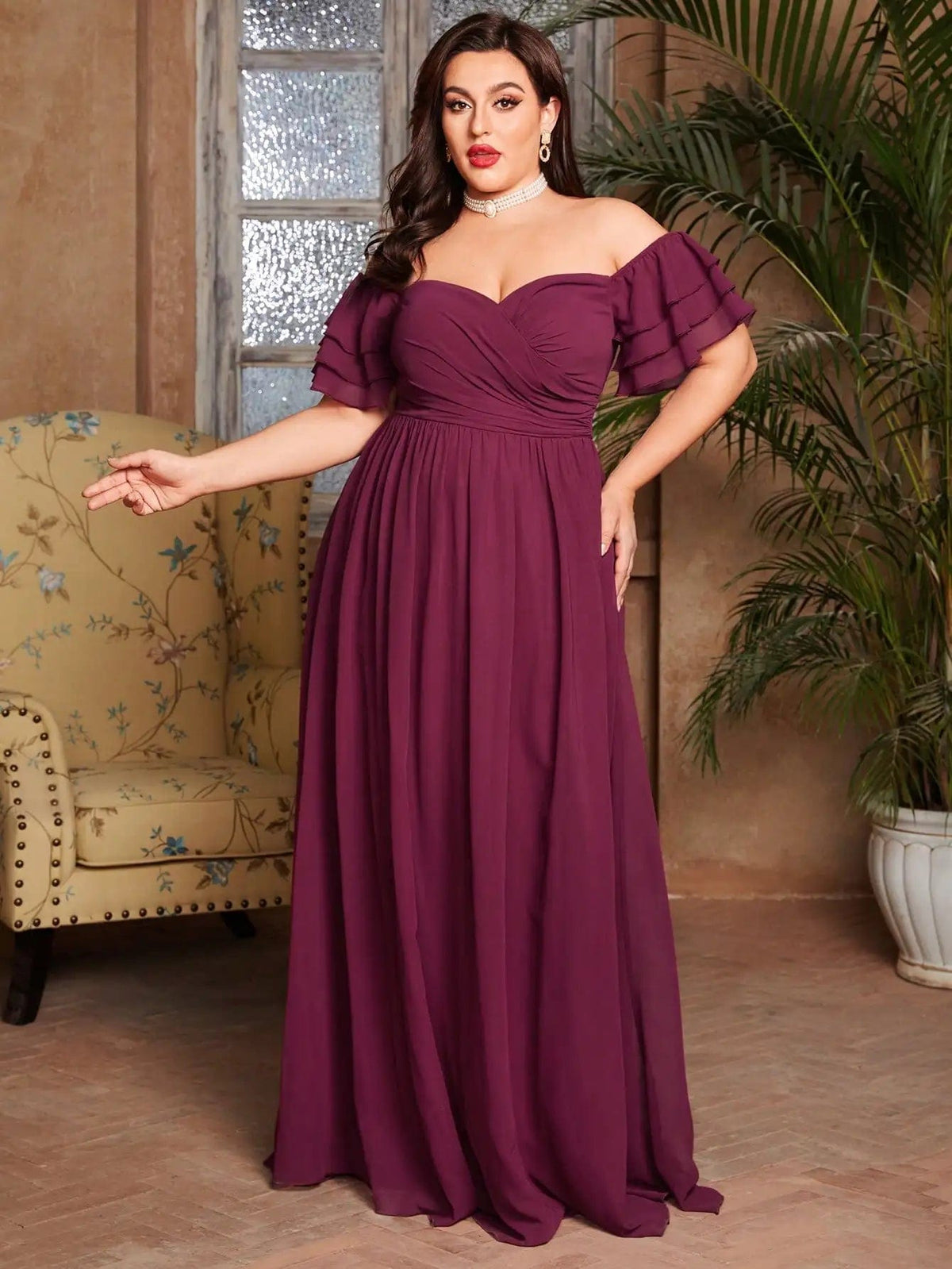 Robe de soirée grande taille pour femmes