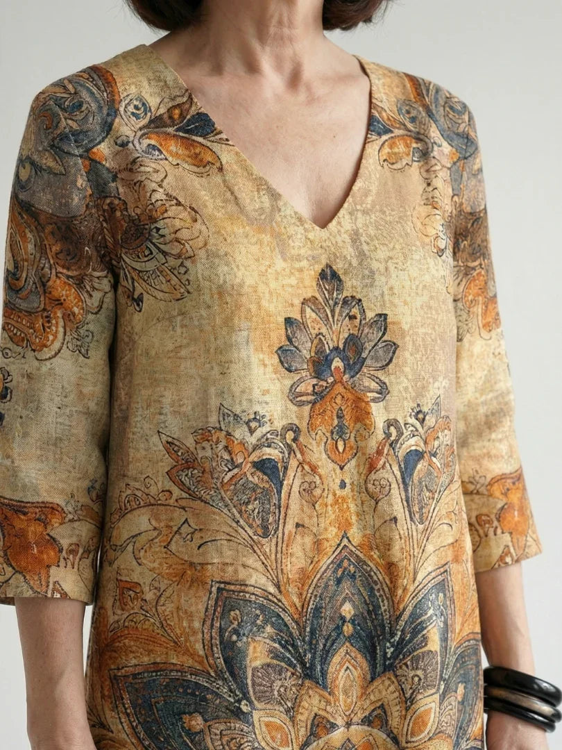 Robe longue à imprimé floral pour femmes
