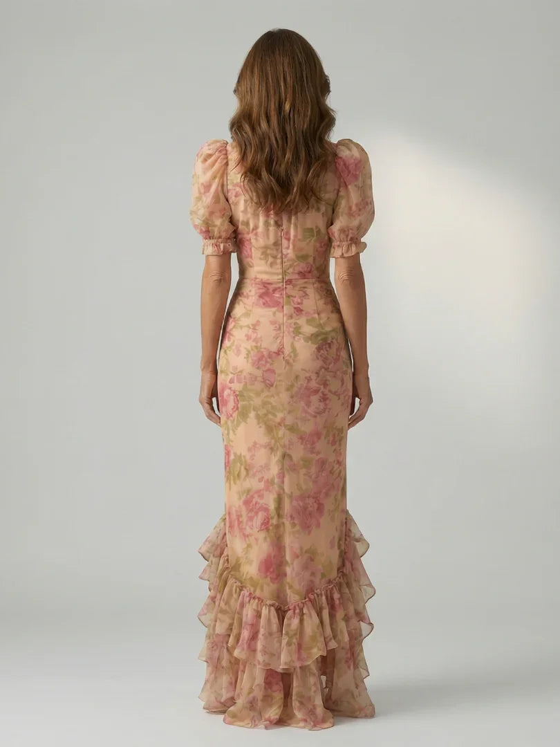 Robe maxi à col montant pour femmes