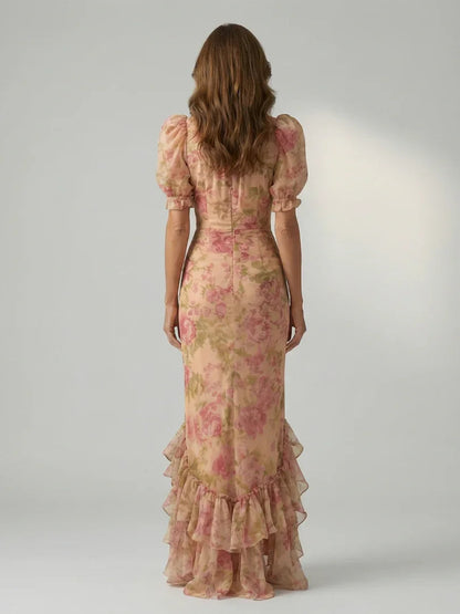 Robe maxi à col montant pour femmes