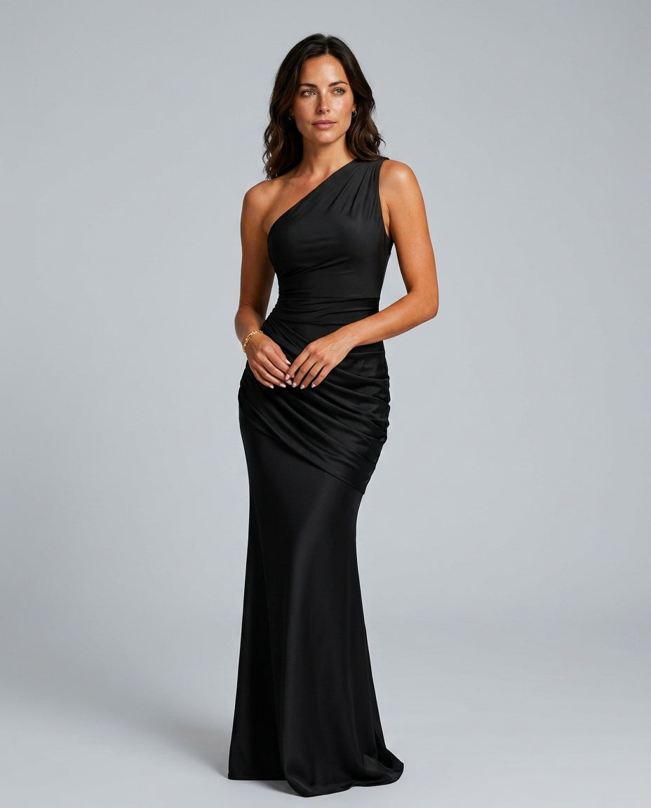 Robe maxi asymétrique pour femmes