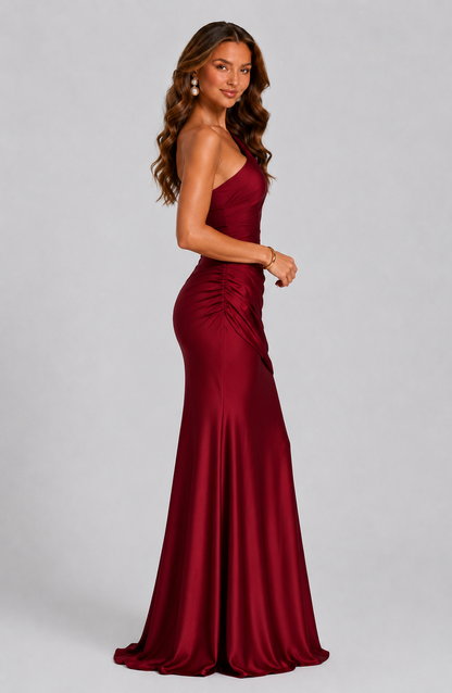 Robe maxi asymétrique pour femmes