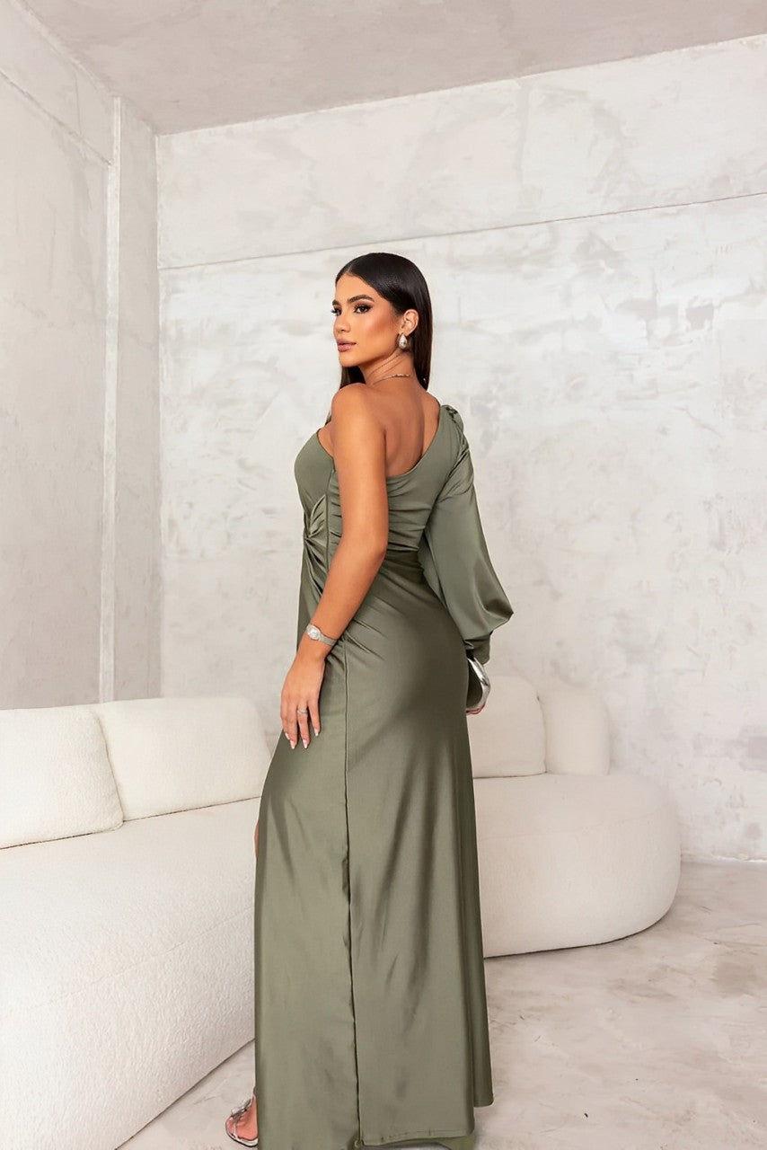 Robe maxi asymétrique pour femmes