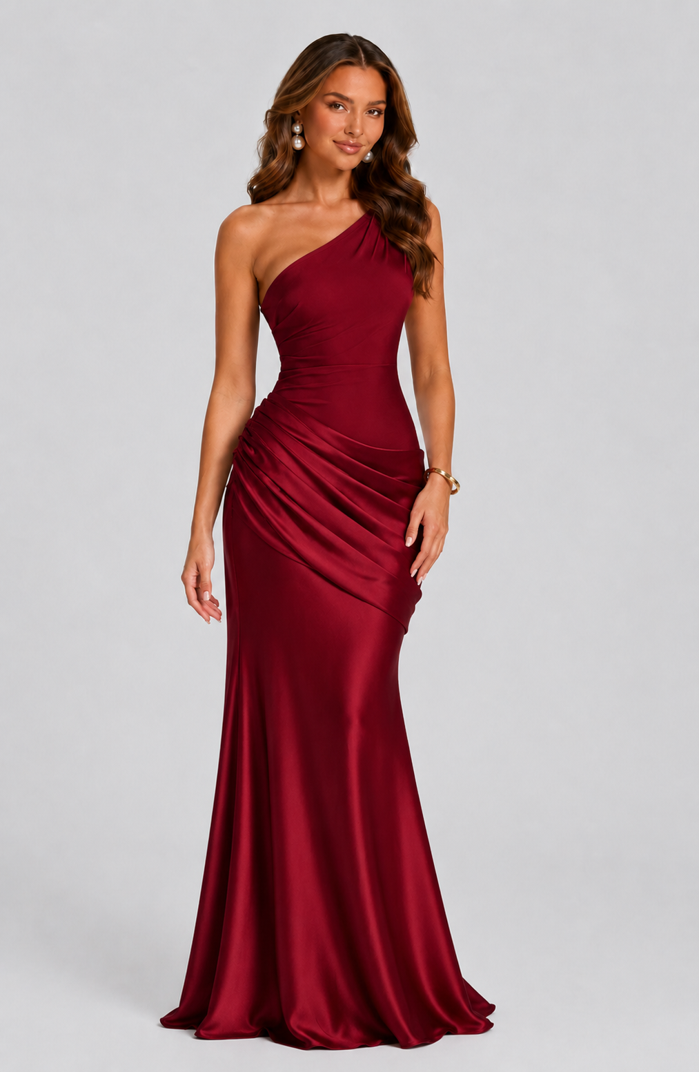 Robe maxi asymétrique pour femmes