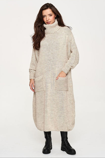 Robe pull à col roulé pour femmes