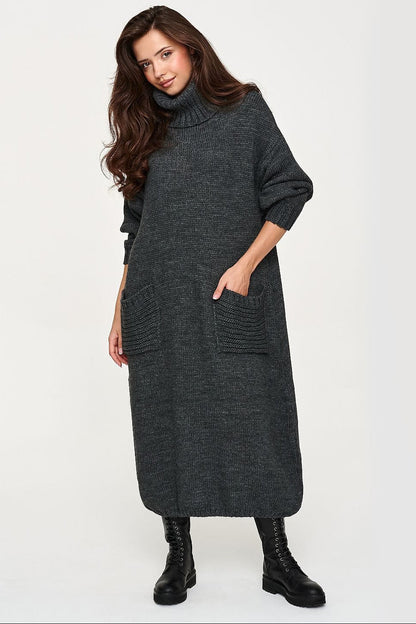 Robe pull à col roulé pour femmes