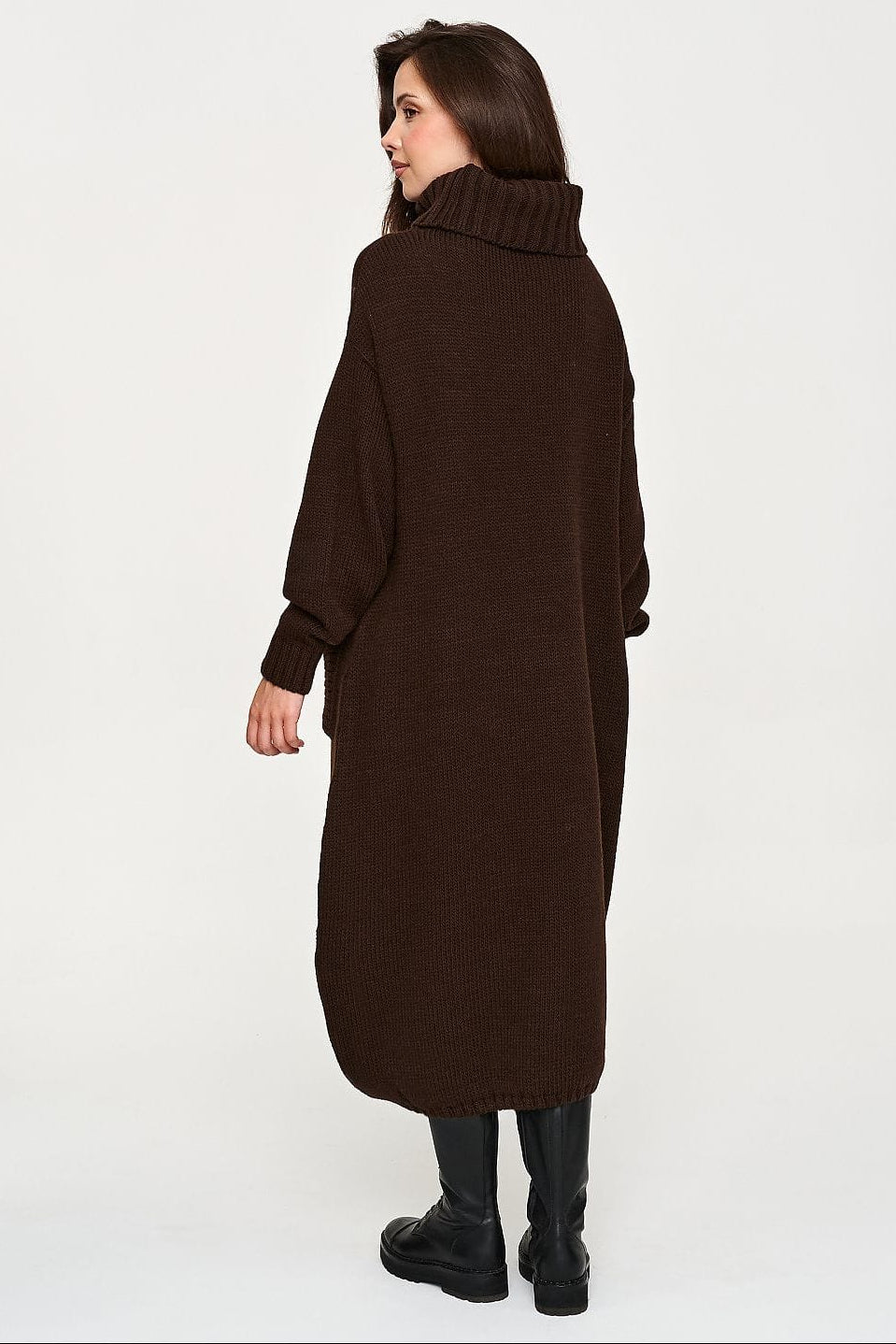 Robe pull à col roulé pour femmes