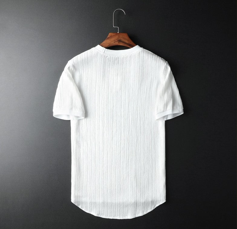 Ensemble Décontracté Avec Chemise À Manches Courtes Et Pantalon Pour Hommes | Idéal Pour Saison Estivale