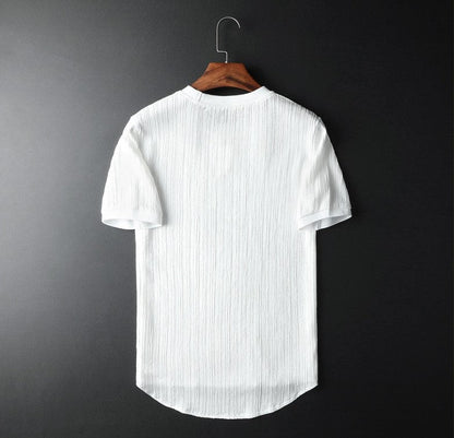 Ensemble Décontracté Avec Chemise À Manches Courtes Et Pantalon Pour Hommes | Idéal Pour Saison Estivale