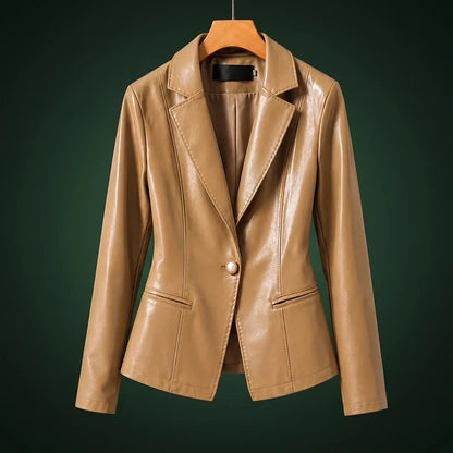 Blazer à bouton unique pour femmes