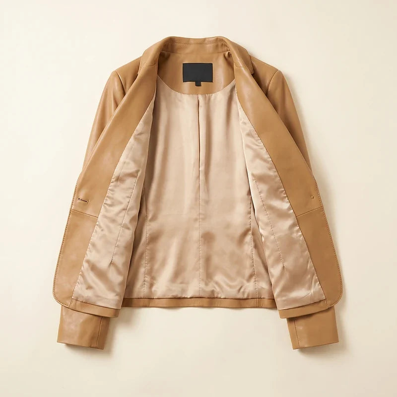 Blazer à bouton unique pour femmes