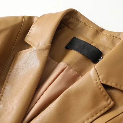 Blazer à bouton unique pour femmes