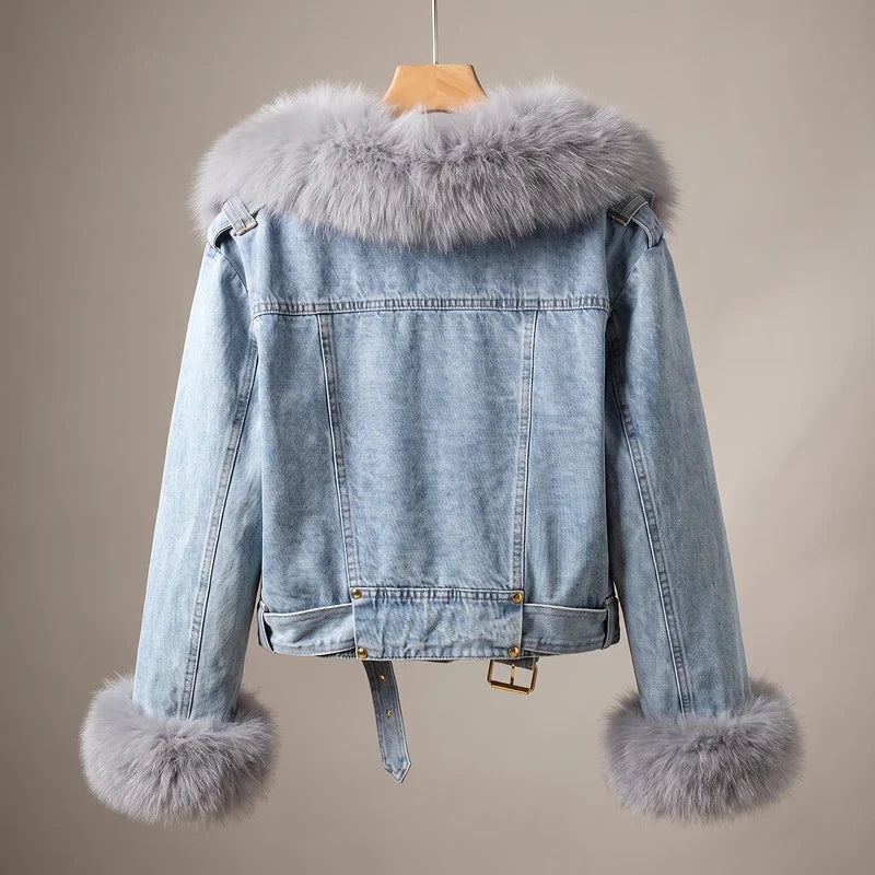 Veste à col amovible pour femmes