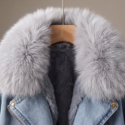 Veste à col amovible pour femmes