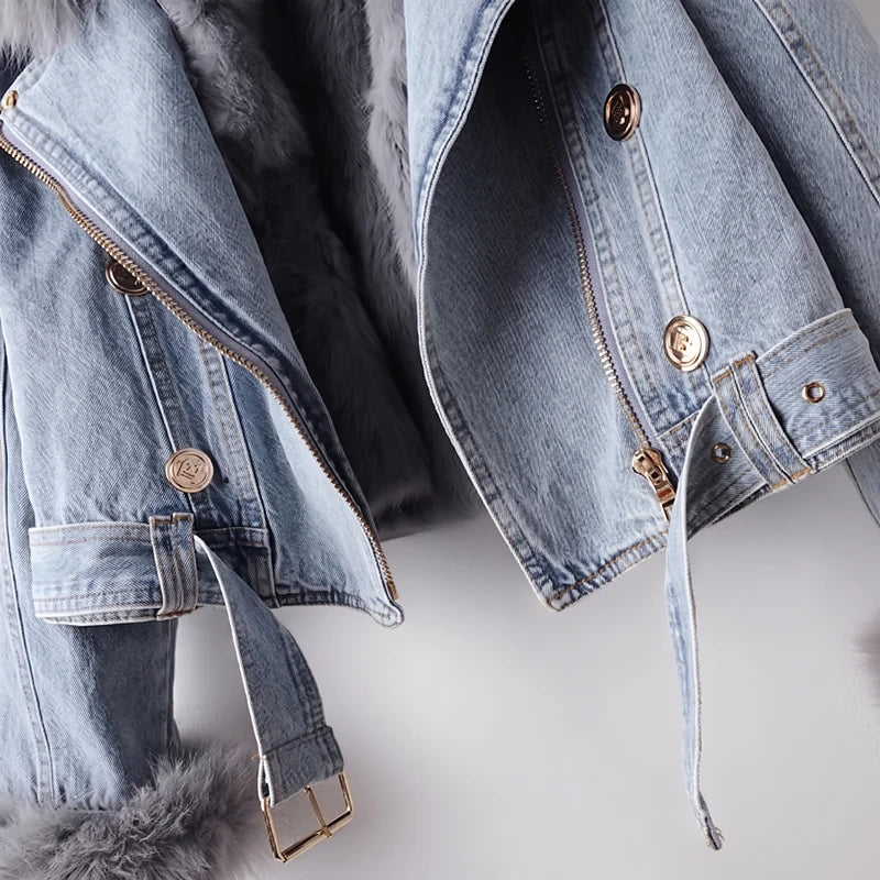 Veste à col amovible pour femmes
