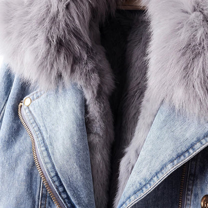 Veste à col amovible pour femmes