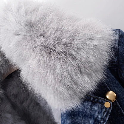 Veste à col amovible pour femmes