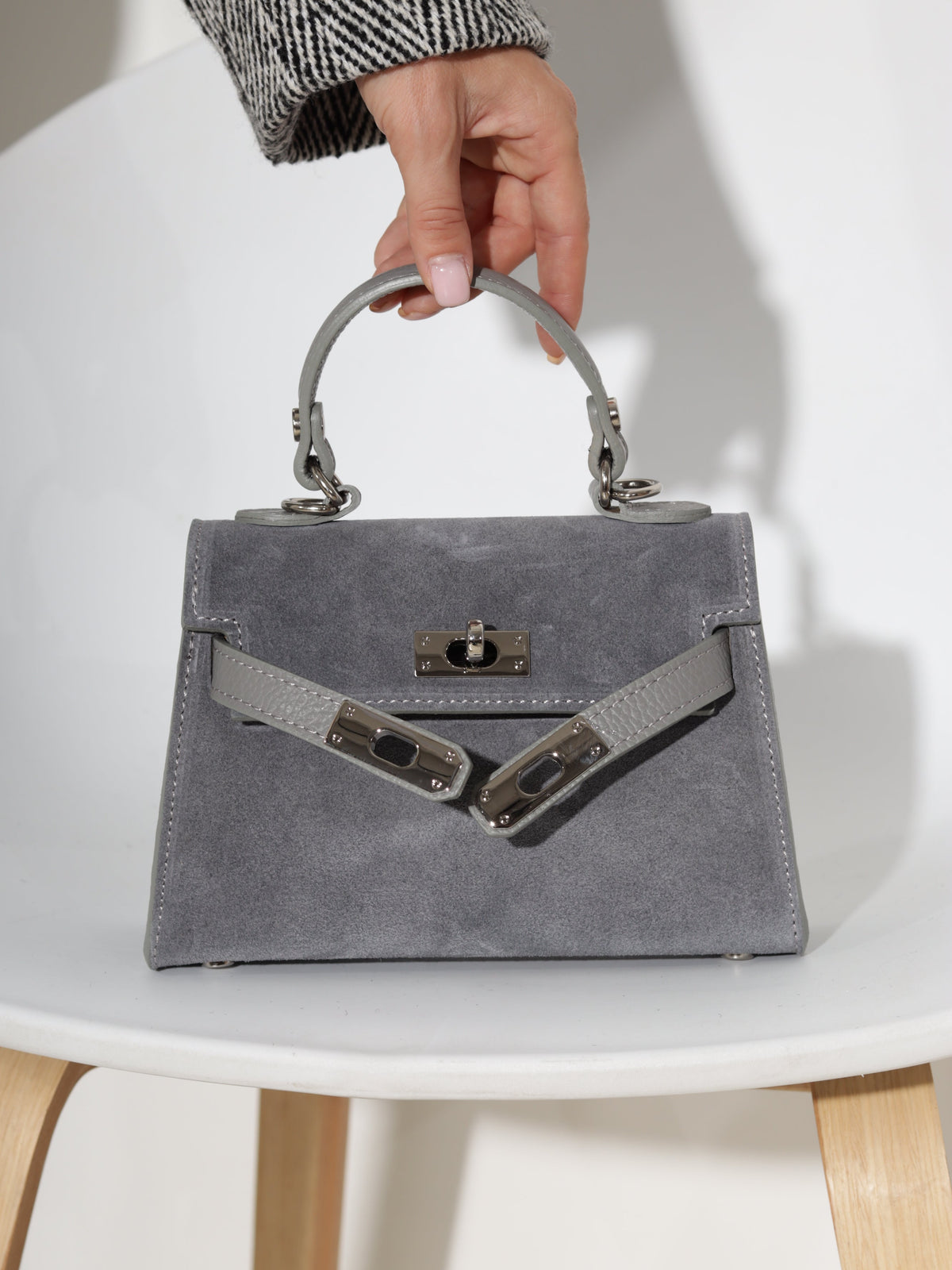 Sac à main à fermoir tourniquet pour femmes