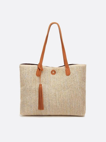 Sac En Paille Avec Poignées Longues Pour Femmes | Idéal Pour Usage Quotidien Et Sorties