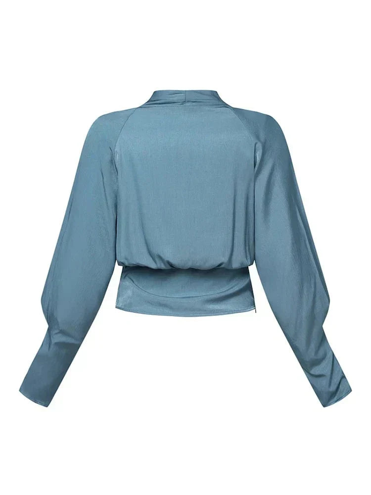 Blouse Avec Manches Bouffantes Et Taille Plissée Pour Femme | Idéale Pour Occasions Et Tenues Quotidiennes