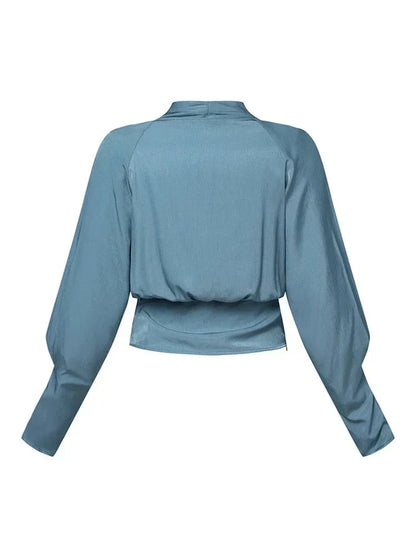 Blouse Avec Manches Bouffantes Et Taille Plissée Pour Femme | Idéale Pour Occasions Et Tenues Quotidiennes