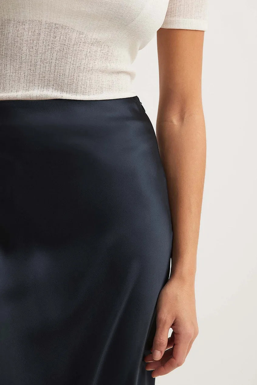 Jupe Midi Taille Haute Fluide Pour Femme | Idéal Pour Sorties Et Occasions Quotidiennes