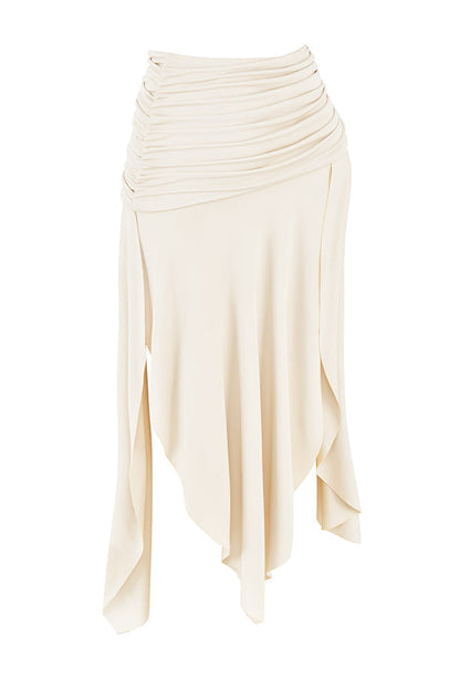 Ensemble Corset Et Jupe Midi Drapée Avec Fente Pour Femmes | Idéal Pour Occasions Spéciales Et Soirées
