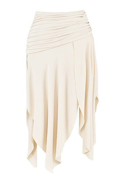 Ensemble Corset Et Jupe Midi Drapée Avec Fente Pour Femmes | Idéal Pour Occasions Spéciales Et Soirées