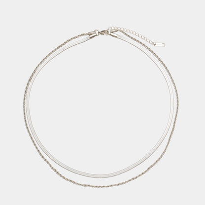 Collier Superposé À Double Chaîne pour Femme | Idéal pour Les Tenues Quotidiennes