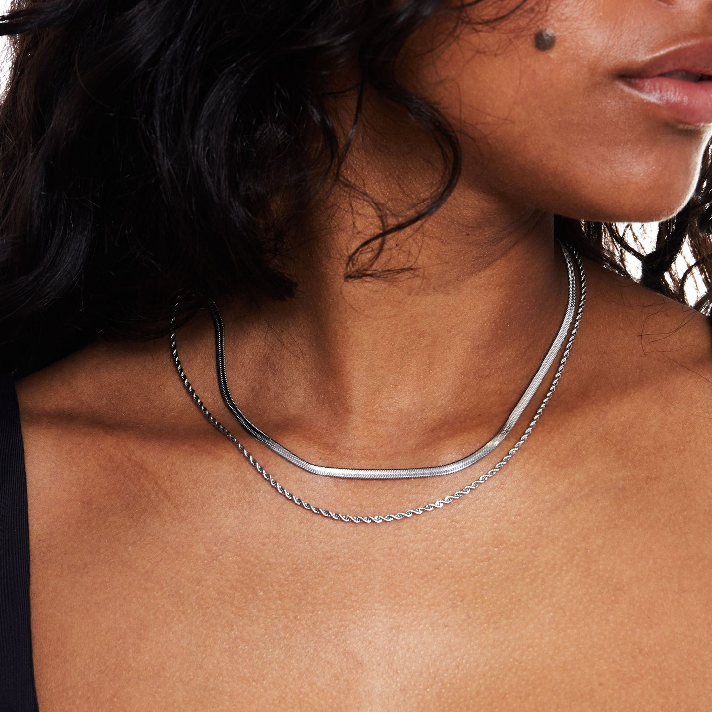 Collier Superposé À Double Chaîne pour Femme | Idéal pour Les Tenues Quotidiennes