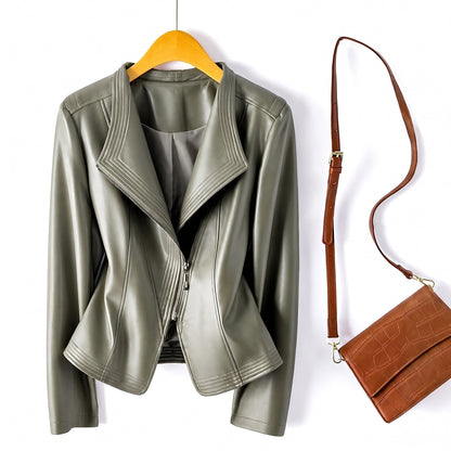 Veste zippée courte pour femmes
